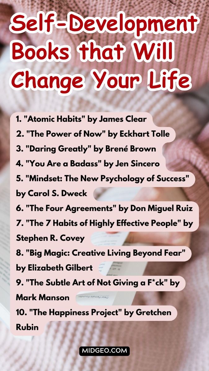 9 Life Shifting Books That Will Change Your Life Forever - 8. Self-Development Books that Will Change Your Life